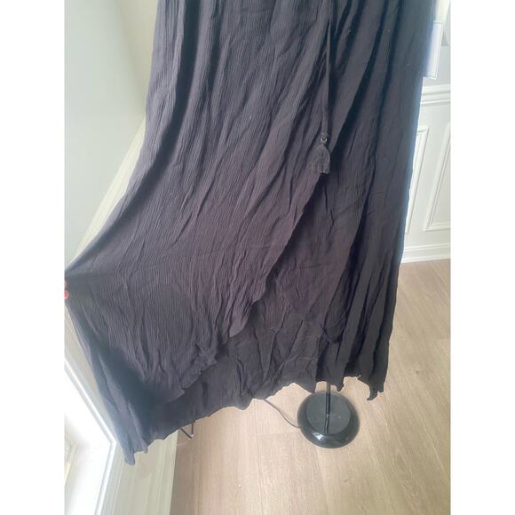 NWT 1.State Midi Black‎ Wrap Skirt Size Large - Picture 6 of 7